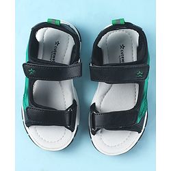 Cute Walk by Babyhug Velcro Closure Sandals - Black