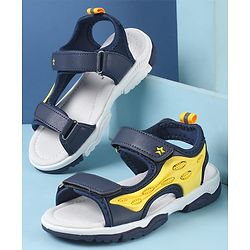 Cute Walk by Babyhug Velcro Closure Sandals - Black
