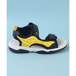 Cute Walk by Babyhug Velcro Closure Sandals - Black