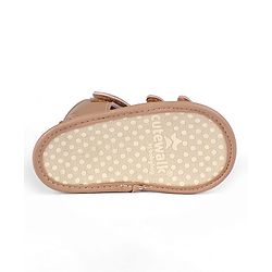 Cute Walk by Babyhug Booties with Velcro Closure - Beige