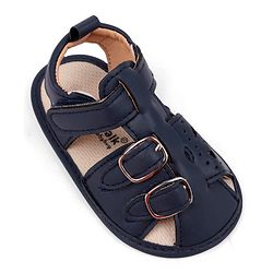 Cute Walk by Babyhug Booties with Velcro Closure - Beige
