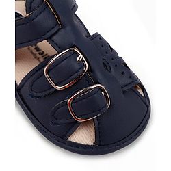 Cute Walk by Babyhug Booties with Velcro Closure - Beige