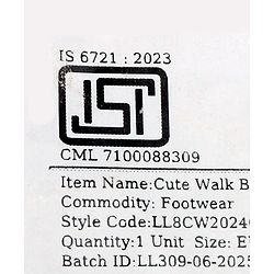 Cute Walk by Babyhug Booties with Velcro Closure - Beige