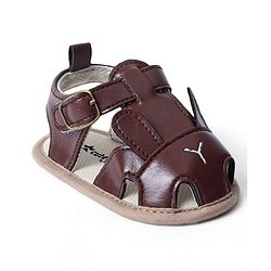 Cute Walk by Babyhug Booties with Buckle Closure & Ear Applique - Navy Blue