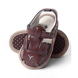 Cute Walk by Babyhug Booties with Buckle Closure & Ear Applique - Navy Blue