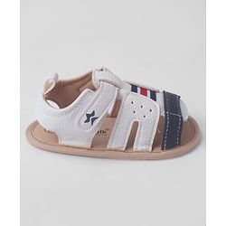 Cute Walk by Babyhug Booties With Velcro Closure - White