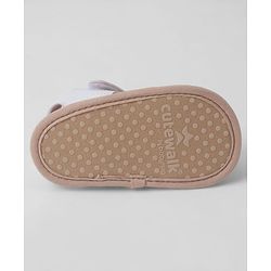 Cute Walk by Babyhug Booties With Velcro Closure - White