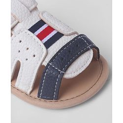 Cute Walk by Babyhug Booties With Velcro Closure - White