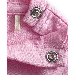 Babyhug 100% Cotton Knit Full Sleeves Top with Frill Text Print & Embroidery - Pink