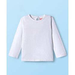 Babyhug Cotton Woven Checkered Frock with Full Sleeves Inner Tee - Red & White