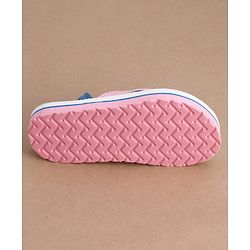 Cute Walk by Babyhug Flip Flops With Dino & Butterfly Print - Pink