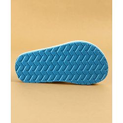 Cute Walk by Babyhug Flip Flops with Back Strap Closure & Jungle Safari Theme Print - Blue