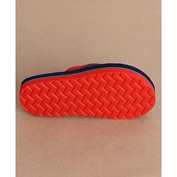 Cute Walk by Babyhug Slip On Alphabet Printed Flip Flops - Navy Blue