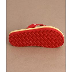 Cute Walk by Babyhug Flip Flops With Star Print - Light Yellow