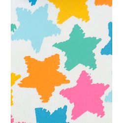 Cute Walk by Babyhug Flip Flops with Back Strap Closure & Star Print - White Blue & Yellow