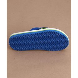 Cute Walk by Babyhug Flip Flops With Vehicle Print - Blue
