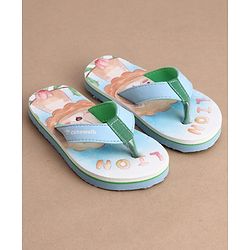 Cute Walk by Babyhug Flip Flops With Teddy Bear Print - Multicolor