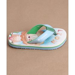 Cute Walk by Babyhug Flip Flops With Teddy Bear Print - Multicolor