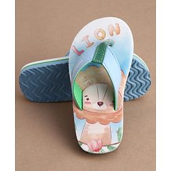 Cute Walk by Babyhug Flip Flops With Teddy Bear Print - Multicolor