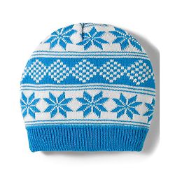 Babyhug Knit Full Sleeves Sweater Set With Cap & Aztec Design - Light Blue