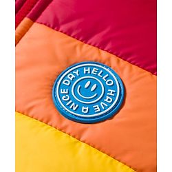 Babyhug Woven Full Sleeves Hooded Padded Jacket With Color Block Design - Multicolor