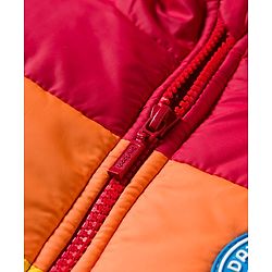 Babyhug Woven Full Sleeves Hooded Padded Jacket With Color Block Design - Multicolor