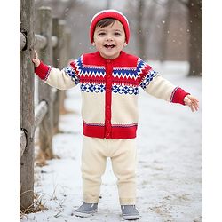 Babyhug Cotton Knit Full Sleeves Sweater Knit Winter Wear Romper - Aqua main image 0