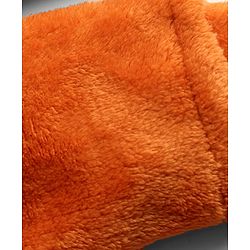 Babyhug Fur Knit Full Sleeves Winter Wear Hooded Romper With Animal Embroidery - Orange