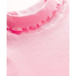 Babyhug Cotton Knit Full Sleeves Turtle Neck Winter T-Shirt - Pink