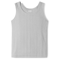 Babyhug Knit Full Sleeves Solid Thermal Inner Wear Set - Light Grey