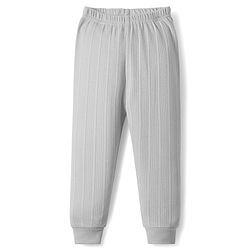 Babyhug Knit Full Sleeves Solid Thermal Inner Wear Set - Light Grey