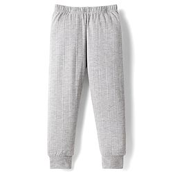 Babyhug Knit Full Sleeves Solid Thermal Inner Wear Set - Light Grey