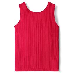 Babyhug Cotton Full Sleeves Solid Color Thermal Vests & Pant Set - Red