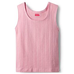 Babyhug Knit Full Sleeves Solid Color Pullover & Sleeveless Thermal Vest & Pant Set - Pink