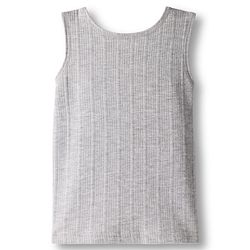 Babyhug Knit Sleeveless Solid Color Thermal Inner Wear Vest -  Light Grey