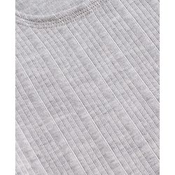 Babyhug Knit Sleeveless Solid Color Thermal Inner Wear Vest -  Light Grey