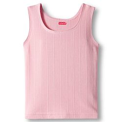 Babyhug Knit Sleeveless Solid Color Thermal Inner Vest -  Pink