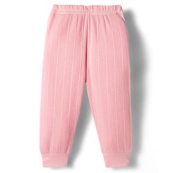 Babyhug Knit Full Sleeves Solid Front Open Thermal Set - Pink