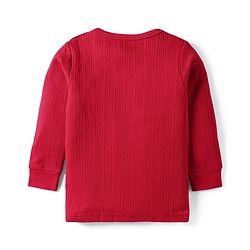 Babyhug Full Sleeves Solid Color Thermal Vest - Red