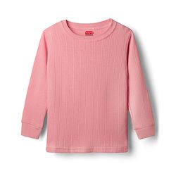 Babyhug Knit Full Sleeves Thermal Inner Wear Pullover Vest - Pink