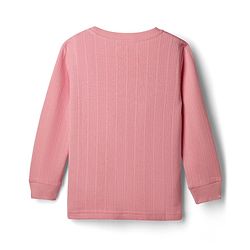 Babyhug Knit Full Sleeves Thermal Inner Wear Pullover Vest - Pink
