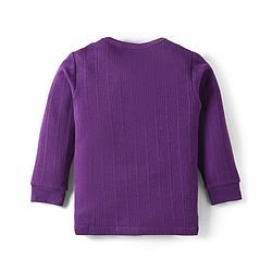 Babyhug Full Sleeves Solid Color Thermal Vest - Purple