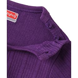 Babyhug Full Sleeves Solid Color Thermal Vest - Purple