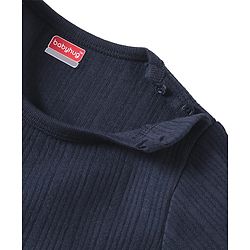 Babyhug Full Sleeves Solid Color Thermal Vest Pack of 2 - Red & Navy Blue