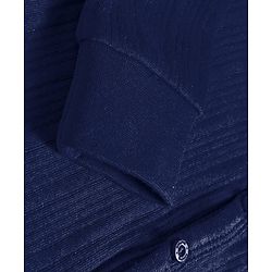 Babyhug Cotton Knit Full Sleeves Solid Colour Thermal Vest - Navy Blue