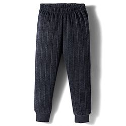 Babyhug Knit Full Length Solid Color Thermal Pants - Grey