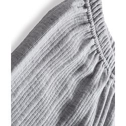 Babyhug Knit Full Length Solid Color Thermal Pant - Light Grey