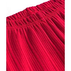 Babyhug Cotton Knit Full Length Thermal Wear Solid Colour Legging - Red