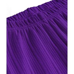 Babyhug Knit Full Length Solid Color Thermal Pants - Purple