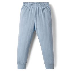 Babyhug Knit Full Length Solid Thermal Inner Wear Legging - Light Blue